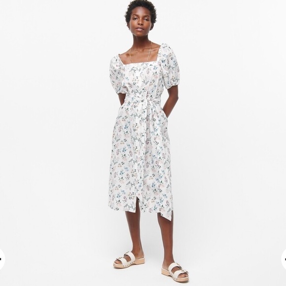 NWT J.Crew Liberty Print Dress Annelise floral Midi New Blogger Favorite Small - Picture 16 of 16